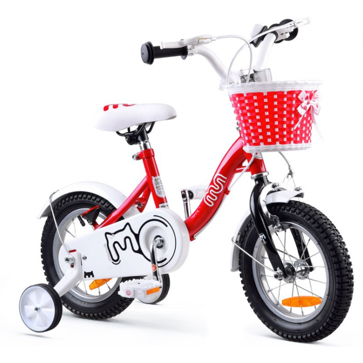 Detský bicykel 12" Royal Baby Chipmunk MM CM16-2 červeno-biely 